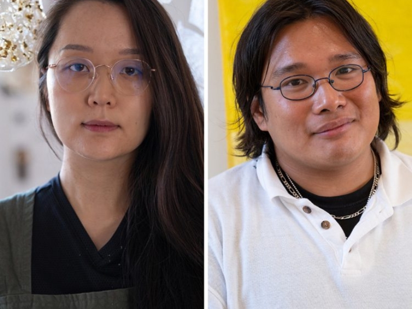 artists Josephine Lee and Christian Vistan