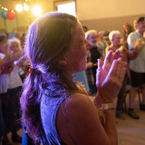 clapping for fiddle jam