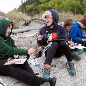youth on the shores of the Salish sea