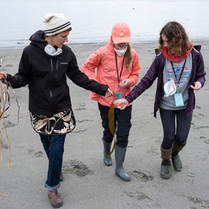 youth exploring marine science on the shores of the Salish sea