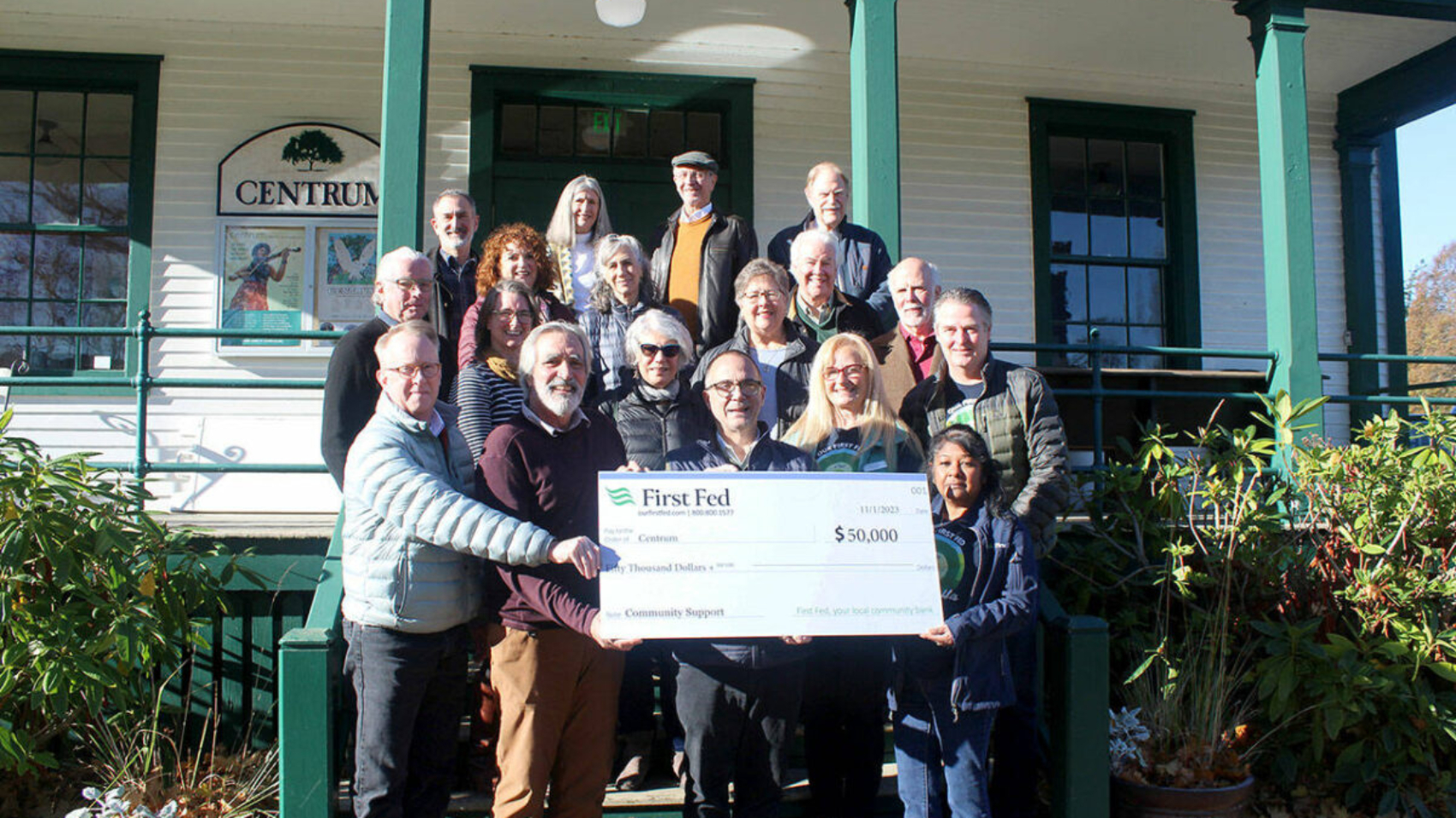 First Fed Check Presentation
