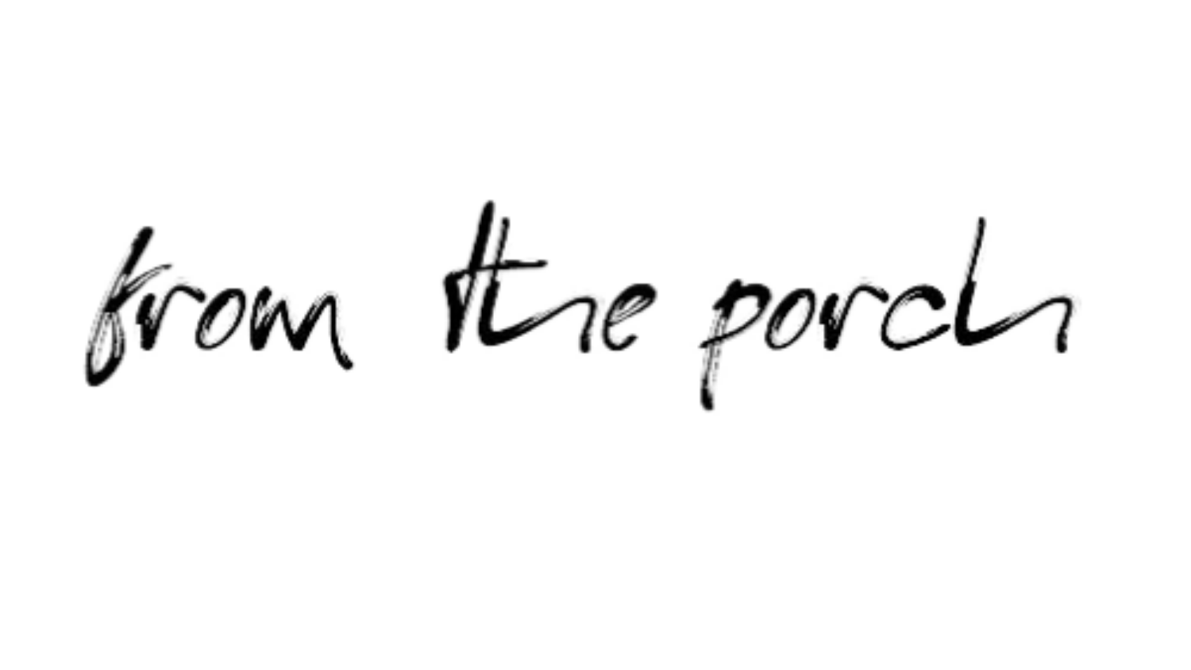 from the porch logo
