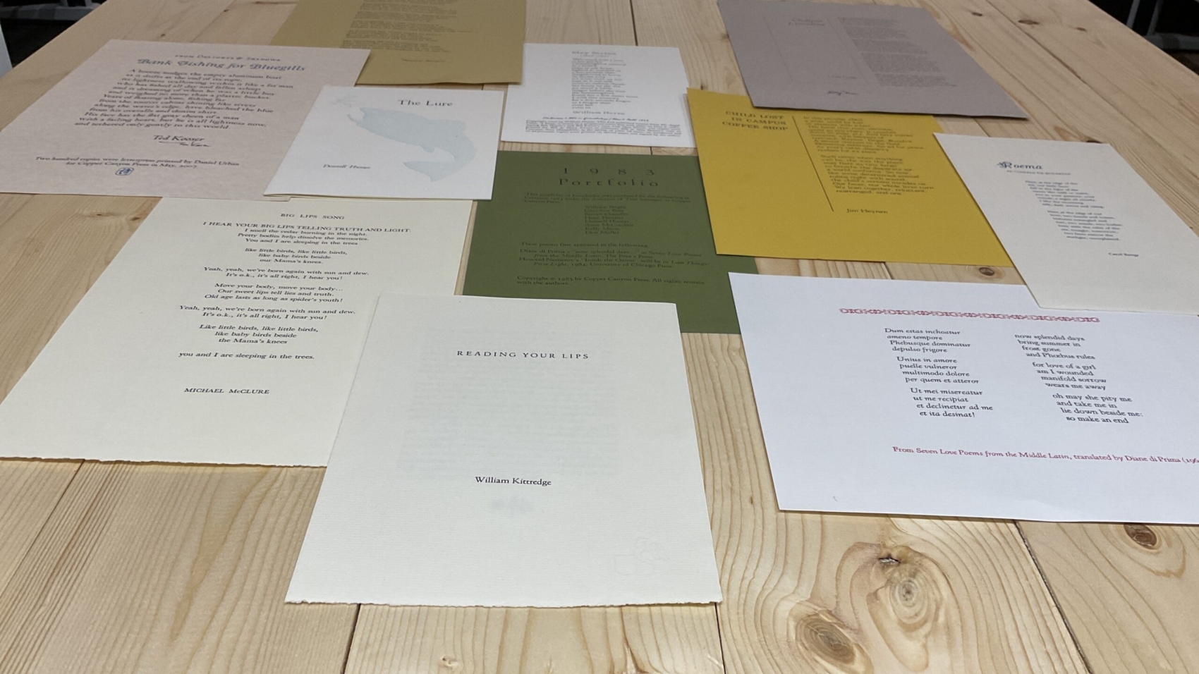 Centrum 1983 Portfolio of Broadsides